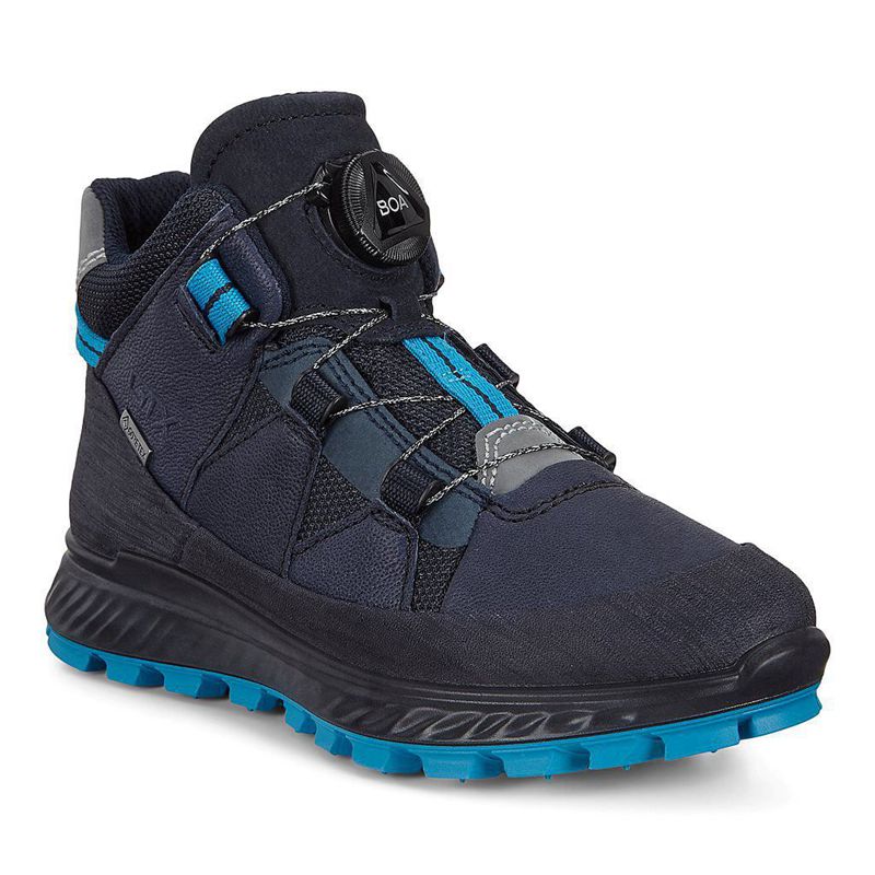 Kids Ecco Exostrike - Ankle Boots Blue - India YXTDQS849